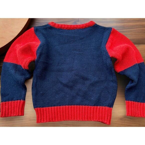 Vintage JG Hook Kids Toddler Size Small 3T Knit Sweater Airplane - Picture 2 of 3